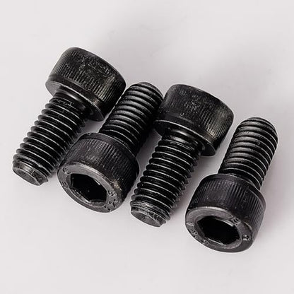 M6-1.0 Socket Head Cap Screws - 8/10/12/16/20mm Length Kit, 12.9 Grade Alloy Steel, Allen Drive, Black Oxide Finish, Full Thread, 50-Piece Set - size: 12.9-Socket-M6-8-20mm