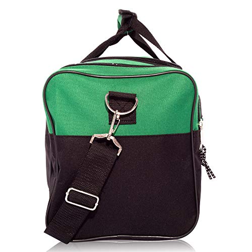 DALIX 17" Blank Duffle Bag Duffel Bag Travel Size Sports Durable Gym Bag - color: Green