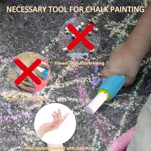 Plastic Chalk Holders Set, Adjustable Chalk Covers for Teachers, Students, Office Use, Blackboard and Drawing Board(Colorful)