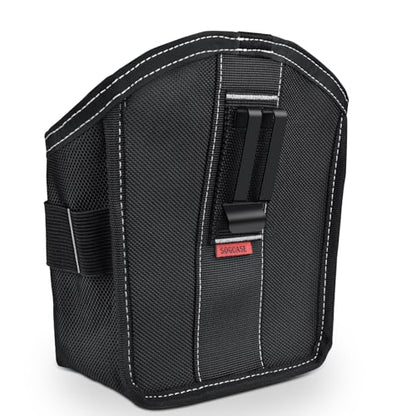Tool Pouch Nails Screws Bag with Belt Clip (XL, Black) - color: Black