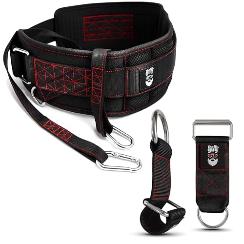 THEFITGUY Ultimate Dip Belt & Dumbbell Straps Bundle – For Loading Plates, Dumbbells & Barbells | Secure Fit, Horizontal Weight, Built for Heavy Dips & Squats