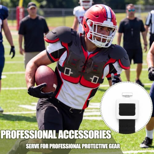 6 Pcs Football Shoulder Pad Straps with T Hook Replacement Elastic Shoulder Belt Straps for Youth Adult Football Pads