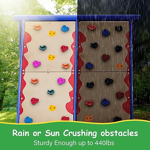 Trymaker Rock Climbing Holds, 30PCS Climbing Wall for Kids (Large Size) | Climbing Set for Kids & Adult Indoor and Outdoor - size: Large Size-30pcs