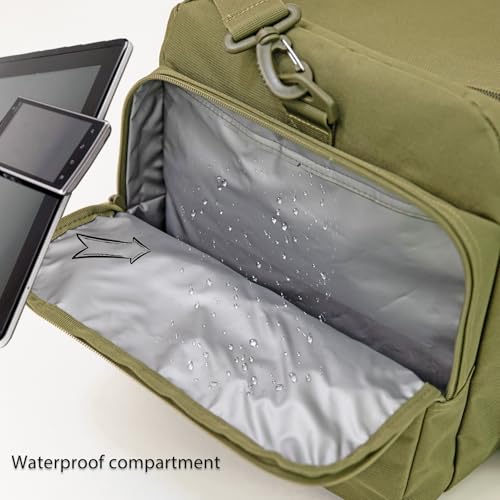 APRILBAY Super Quality 60L Large Duffel Travel Bag Luggage Foldable Bag Cargo Sport Gear Equipment Skiing Hardware Bag Heavy Duty& Durable(Dark Green) - color: Dark Green