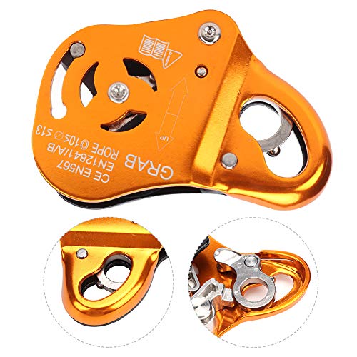 Alvinlite Climbing Pulley, Climbing Grab Rope Self-Locking Fall Rope Protector Climbing Pulley for Outdoor Rock Working - size: Load capacity 100KG, style: Safety Rope Protector