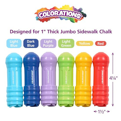 Colorations Jumbo Chalk Holder - Set of 6