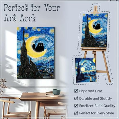 Canvas Stretcher Bars 12x20 Inch Frame Kit, Available in 25+ size Wood Stretcher Bars for Home and Office, Gallery Wrap Wall Arts Supply for Oil Painting, Poster, Picture & Paint by Numbers - size: 12" x 20"