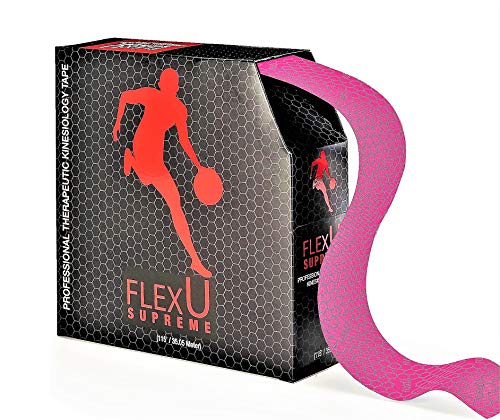 FlexU Kinesiology Tape Bulk Pack pre-Cut or Continuous - color: Pink continuous