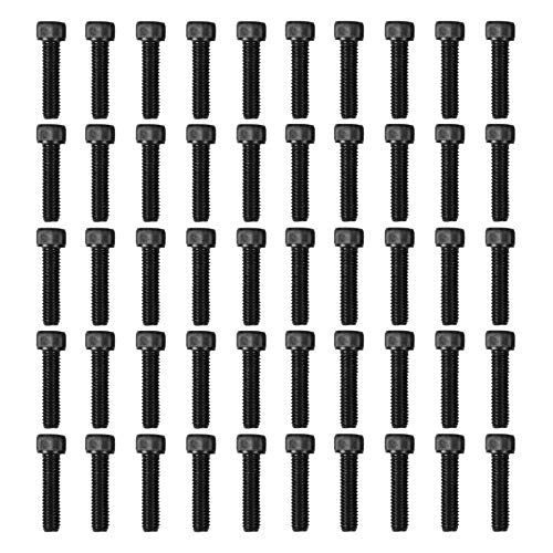 Atomik 3/8 x 1-1/2 inch Long Fully Threaded Alloy Steel Bolts 50 Pack Durable Hardware for Rock Climbing Holds 3/8-16 Socket Head Allen Bolt Designed for Indoor Use Wall Supplies - size: 50 Pack 3/8x1.5 in. 3/8-16 Allen Head Black