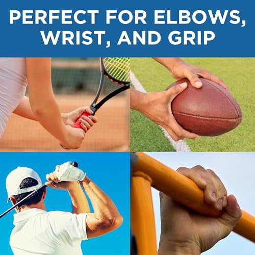 THERABAND FlexBar Resistance Bar, Physical Therapy, Flex, Elbow, Wrist, Red | Flex therapy bar for physical therapy, wrist and forearm exercise, with non slip grip and compact design