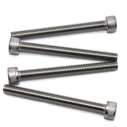 Fullerkreg M6-1.0 x 90MM Socket Head Cap Screws, Allen Socket Drive, Din 912, AISI 304 Stainless Steel (18-8), Full Thread, Bright Finish, Machine Thread, Quantity 6 - size: M6-1.0 x 90MM