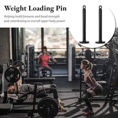 2 PCS Weight Loading Pin, Heavy Duty Gym Loading Pin Stainless Steel Fitness Equipment Weight Barbell Support Frame for Muscle Strength Training - size: 20 diameter * 220 mm