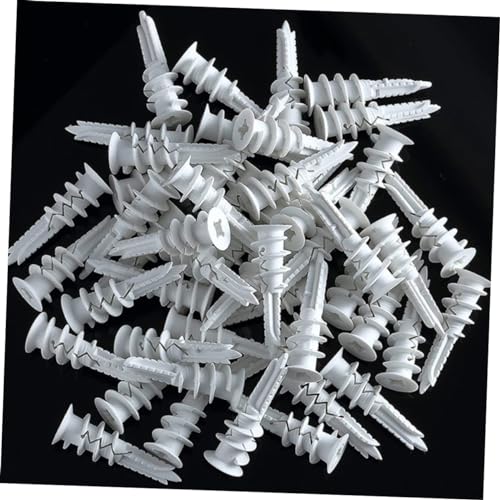 Alipis Hollow Wall Anchors and Self-Drilling Screws Kit 50 Sets Heavy-Duty Drywall Anchors Screws for Secure TV Mounting and Picture Hanging