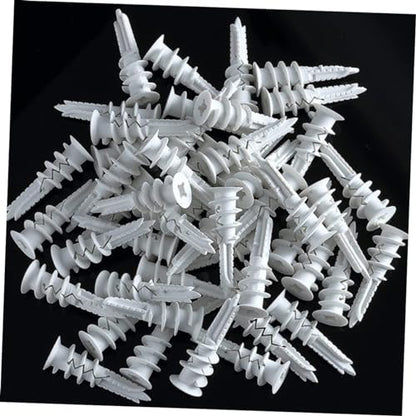 Alipis Hollow Wall Anchors and Self-Drilling Screws Kit 50 Sets Heavy-Duty Drywall Anchors Screws for Secure TV Mounting and Picture Hanging