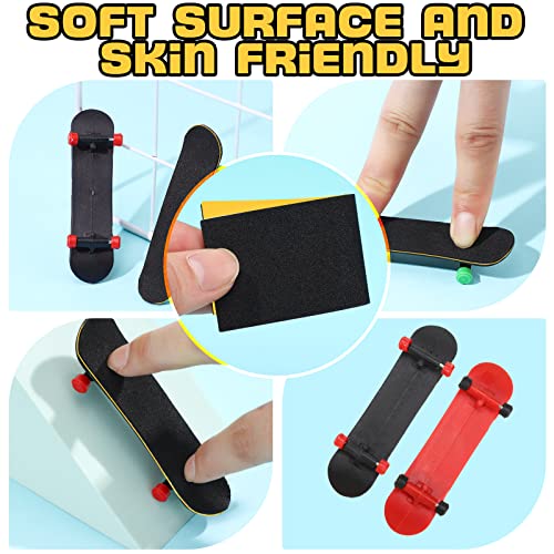 100 Pcs Fingerboard Grip Tape, 110x36mm No-Slip Foam Grip Tape for Finger Skateboards, Fingerboard Accessories for Finger Board Deck, Black