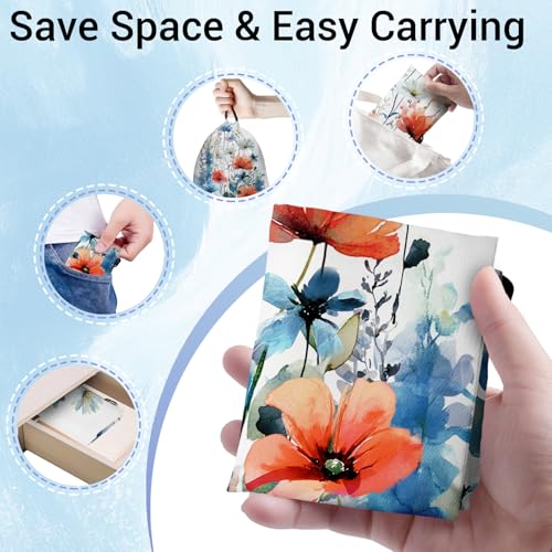 Gymnastics Grip Bag Lightweight Small Drawstring Grip Bags for Gymnasts - color: Blossom Floral-multi