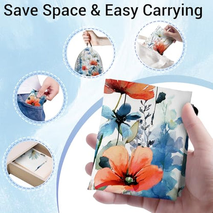 Gymnastics Grip Bag Lightweight Small Drawstring Grip Bags for Gymnasts - color: Blossom Floral-multi