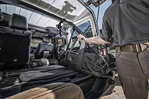 Condor Colossus Duffel Bag - 3 in 1 Rugged Tactical Gear Bag - Backpack/Duffle/Shoulder - Lightweight Multicompartment with 52L Storage (Military, Outdoors, First Responders) - color: Black