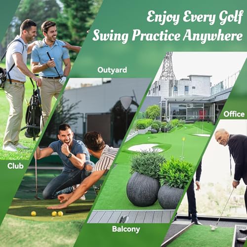 Golf Swing Trainer - Grip & Tempo Trainer with Click Stick | Click Feedback, Warm Up Training Aid, Speed Trainer, Rhythm & Wrist Angle Correction, Portable, For Beginners to Pros