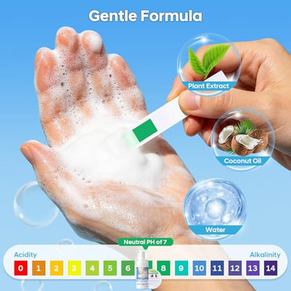 2PCS Shoe Cleaner,Portable Shoe Cleaning Kit for Travel,Business Trips,Gym | Deep Cleaning Shoe Sole Cleaner,13.1 OZ Foam Sneaker Cleaning Kit with Brush Towel Sponge,Sneakers Cleaner for White Shoes