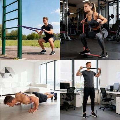 Pull Up Assistance Bands 5 Resistance Bands for Full-BodyTraining(5-125LBS) | Resistance Bands Set for Men & Women, Exercise Bands for Working Out, Fitness, Therapy at Home, Gym - size: Medium: 5-85LBS