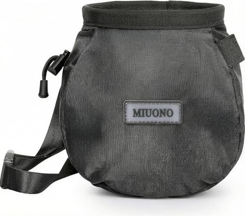 Chalk Bag for Rock Climbing, Climbing Chalk Bag Brush Loop and Zippered Pocket for Bouldering, Gym, Cross Fit, Weight Lifting, Disc Golf