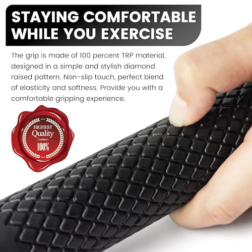 Ultra Heavy Duty Exercise Handles, Cable Handles Gym Equipment Attachment, Double D-Ring Grips, Encrypted Webbing, Design Non-Slip Comfort Grips - color: Black
