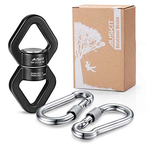 Black Swing Swivel, 30 KN Safest Rotational Device Hanging Accessory - color: Black, size: 30 KN