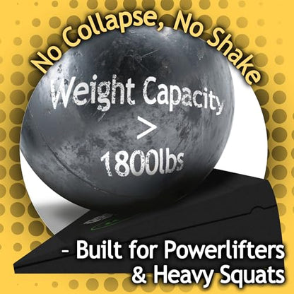 Squat Wedge Height-Adjustable Slant Board: 2Pcs Wide Wedges for Weightlifting Leg Glute Workout Improve Strength and Mobility for Gym Home - size: Large*2