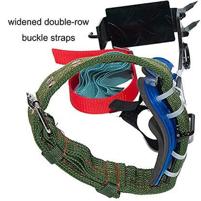 Litong Tree Climbing Gear 2 Pack Stainless Steel Spikes Outdoor Tool | Perfect for forestry work, hunting, trimming and fruit harvesting, offering stable support for various climbing tasks