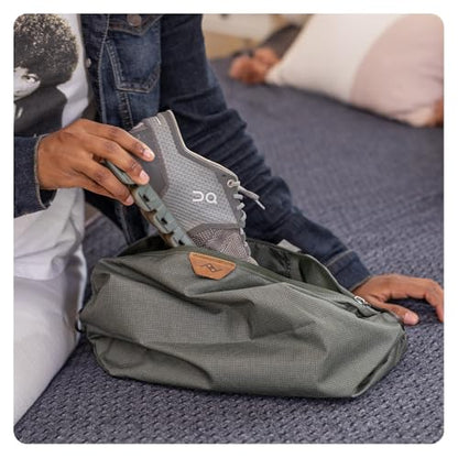 Peak Design Shoe Pouch, Eclipse, Ultralight Travel Organizer Bag for Shoes or Other Items, Weatherproof Shell, Packs into Itself, Fits 1–2 Pairs of Shoes, Works with Peak Design Travel Bags