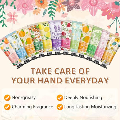 BESNEL 120 Pack Hand Cream Gift Set For Women, Teacher Appreciation Gifts, Mini Hand Lotion Travel Size in Bulk for Dry Cracked Hands, Graduation Gifts, Birthday Gift, Bridesmaid Gift,Party Favors - size: 0.01 Fl Oz (Pack of 120)