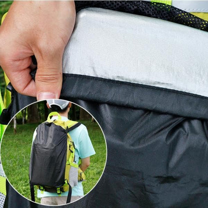 Gralara Backpack Extension Bag Foldable Oxford Cloth Large Capacity Storage Mesh Pocket Outdoor Accessory External Storage Pouch Breathable Waterproof Quick
