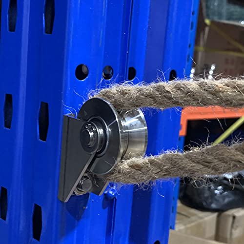 heyous Detachable Oblique Stainless Steel V-Type Groove Sliding Wheel Roller Track Rail Fixed Pulley, Silver Tone - style: V-type pulley