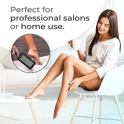 Microplane Colossal Foot File Scraper - The Original Stainless Steel Foot Rasp, Dead Skin/Callus Remover for Feet, Gentle Foot Scrubber, Pedicure Tools for Salon-Quality Foot Care, Black - style: Black