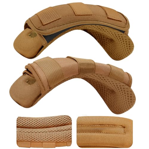 ZINMARK 2-Pack Shoulder Pad Ultra-Thick Tactical Vest Cushion for Laptop Bags, Messenger Bags, Briefcase Bags, Luggage Bags, Tool Bags, Travel Bags and Most Bags, Khaki - color: Khaki