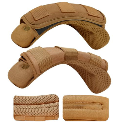 ZINMARK 2-Pack Shoulder Pad Ultra-Thick Tactical Vest Cushion for Laptop Bags, Messenger Bags, Briefcase Bags, Luggage Bags, Tool Bags, Travel Bags and Most Bags, Khaki - color: Khaki