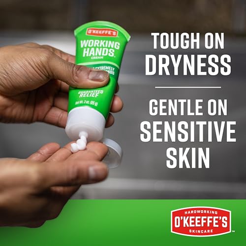 O'Keeffe's Working Hands Hand Cream for Extreme Dryness - 3 oz Tube (12 Pack) - Repairing Skincare for Cracked, Dry Hands - size: 3 Ounce (Pack of 12)
