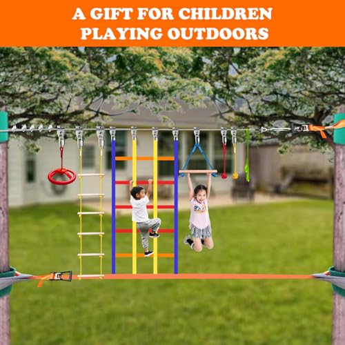 6 Pcs Monkey Fist Holds for Kids Ninja Warrior Obstacle Course | 350LB Grip Support, Non-Slip Textured Surface, Slackline Monkey Bar Accessories Home Gyms, Backyard Outdoor CPSC Approval - size: Monkey Fist 6Pack