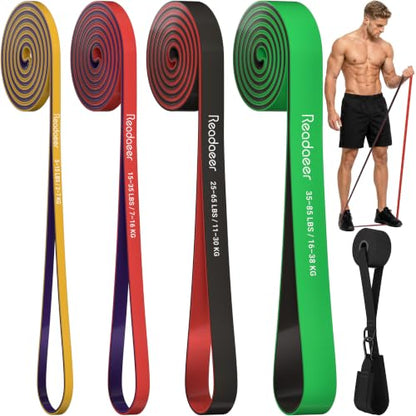 Pull Up Assistance Bands 5 Resistance Bands for Full-BodyTraining(5-125LBS) | Resistance Bands Set for Men & Women, Exercise Bands for Working Out, Fitness, Therapy at Home, Gym - size: Medium: 5-85LBS