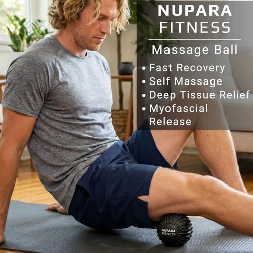 Massage Ball - Myofascial Release Ball for Recovery in Muscles, Shoulder, and Back. Trigger Point Massage and Pressure Point Therapy. (5-inch) - color: Camo Magenta