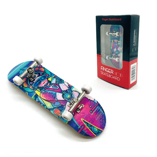 Maple Wooden Finger Skateboard, Professional Fingerboards Wheels with Bearings, Mini Fingerboard Finger Toy for Adults and Kids (AA6)