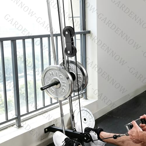 Swivel Dual Pulleys 360°Rotation Roller Reinforced double pulley Wheel for Home DIY Gym Pulley System Cable Machines fly machines Silent Bearing Swivel Groove Wheel Pull Down Attachment Weight Lifting - color: Black