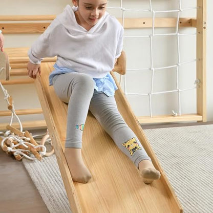 Avenlur Neem Swedish Ladder Wall Gym Adult & Kids Climbing Wall (94.5 in) | 5-in-1 kids home gym: climbing wall kids love, indoor swing for kids, pull up bar for kids, stair slides indoor for kids - size: 94.5"
