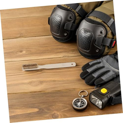 Ergonomic Wood Handle Climbing Hold Brush with Soft Bristles for Bouldering and Humid Environments, Sturdy Rock Climbing Chalk Brush for Removing Chalk and Dirt