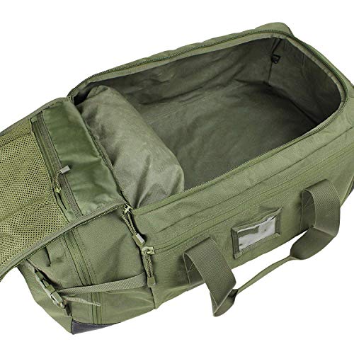 Condor Colossus Duffel Bag - 3 in 1 Rugged Tactical Gear Bag - Backpack/Duffle/Shoulder - Lightweight Multicompartment with 52L Storage (Military, Outdoors, First Responders) - color: Olive Drab