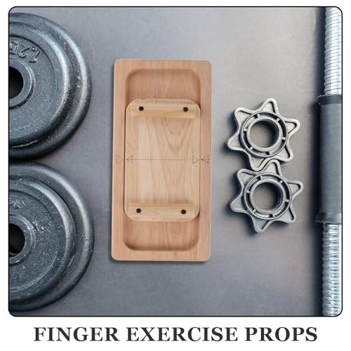 Finger Strength Trainer and Grip Strengthener Board, Wooden Hand Exerciser for Finger and Wrist Strength Training, Forearm Strengthener for Rock Climbing and Tug of War Training