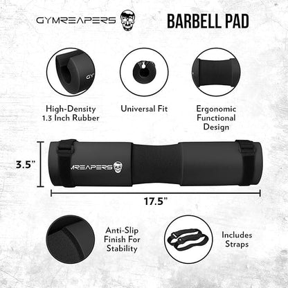 Gymreapers Barbell Squat Pad - Protective Bridge Pad For Hip Thrust, Squats, Lunges - Hip Support, Neck Protection For Bar - color: Pink