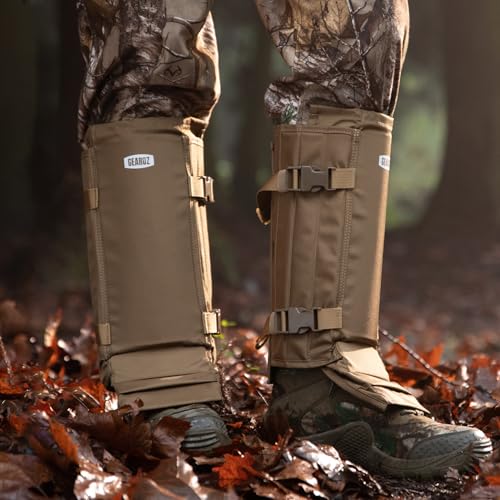 Snake Gaiters Chaps, Durable Lower Legs Anti-Snake Bite Guards - color: Khaki