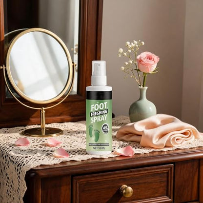 Shoe Spray Deodorizer 60ml Long-Lasting Powerful Elimination | Shoe Refresher Spray for Leather Boots Footwear Tennis Hockey Closet Home Sneaker
